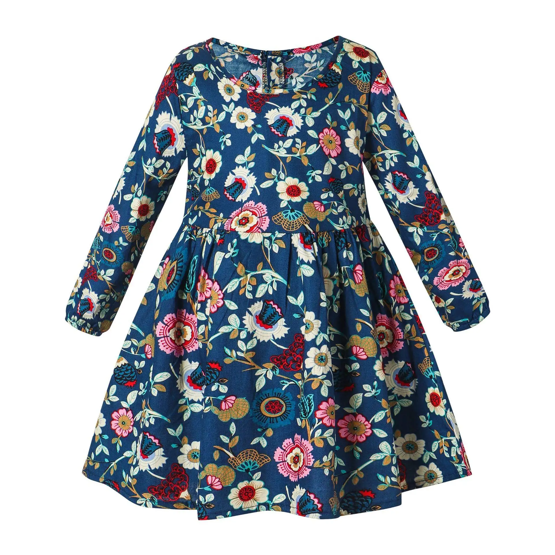 Printed long-sleeved girls dress spring summer new cotton long-sleeved children's clothing floral kids 2-8 baby clothes
Printed long-sleeved girls dress spring summer new cotton long-sleeved children's clothing floral kids 2-8 baby clothes