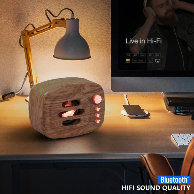 Новинка B11 беспроводная видеокамера Bluetooth-совместимый динамик поддержка TF-Карты Стерео Ретро деревянный зернистый динамик s
Новинка B11 беспроводная видеокамера Bluetooth-совместимый динамик поддержка TF-Карты Стерео Ретро деревянный зернистый динамик s