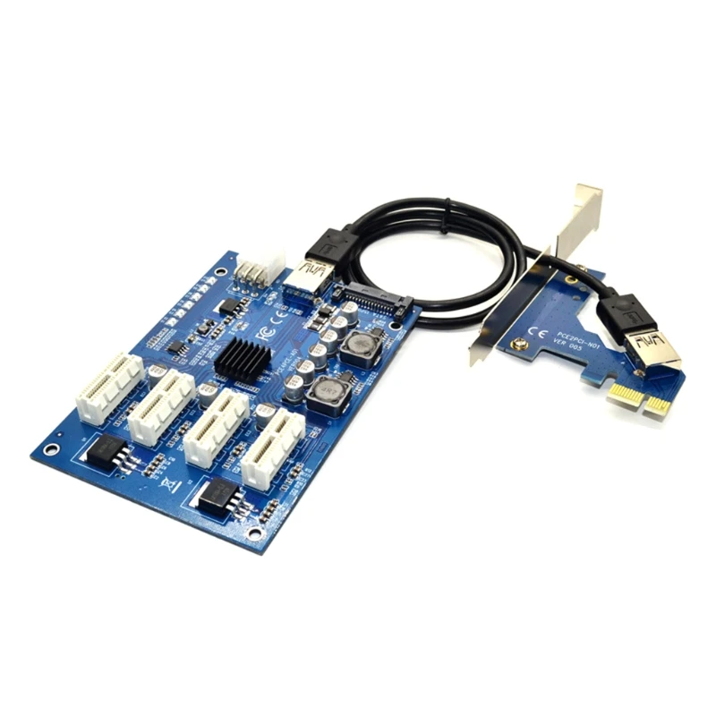PCI-E Экспресс 1X до 4 PCI-E 16X расширитель слотов Райзер карта Внешний адаптер QW
PCI-E Экспресс 1X до 4 PCI-E 16X расширитель слотов Райзер карта Внешний адаптер QW