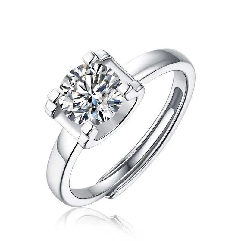 Classic 925 Sterling Silver Bull Head Design 1Ct Moissanite Ring for Women Men Simple Jewelry White Gold Adjustable Ring
Classic 925 Sterling Silver Bull Head Design 1Ct Moissanite Ring for Women Men Simple Jewelry White Gold Adjustable Ring