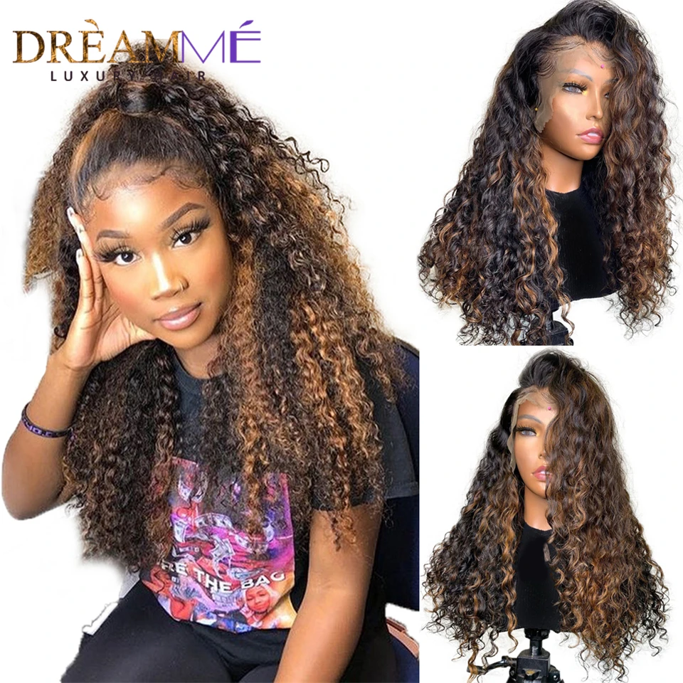 Ombre Highlight Water Wave Wig Lace Front Curly Human Hair Wig 150%Density Blonde 13X6 Lace Frontal Closure Wig For Black Women
Ombre Highlight Water Wave Wig Lace Front Curly Human Hair Wig 150%Density Blonde 13X6 Lace Frontal Closure Wig For Black Women