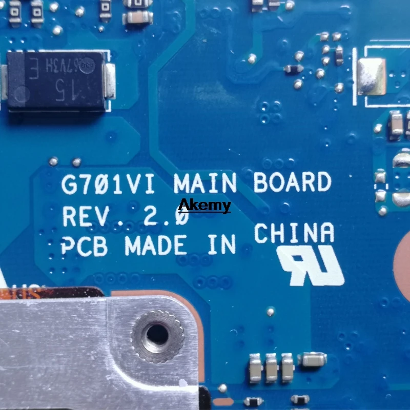 G701VI материнская плата для For Asus ROG ноутбука G701 G701VI6820 CPU:I7-6820HK GTX1080 8 Гб DDR4 100% ТЕСТ ОК |