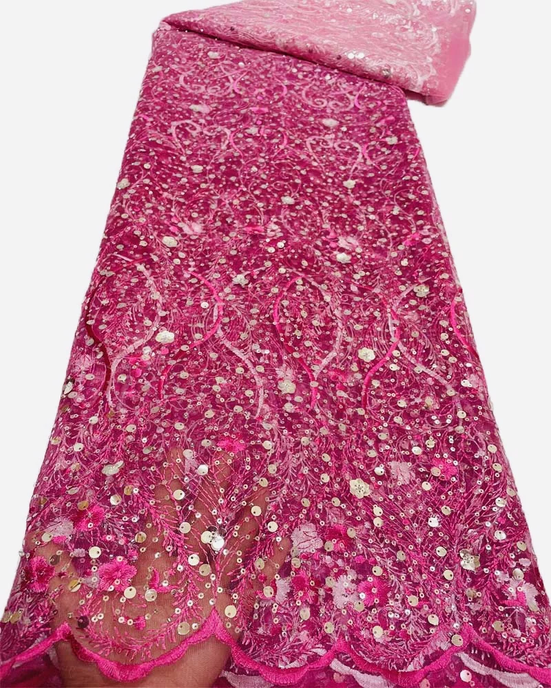 2021 Nigerian Mesh Net Lace African Multicolor Sequins Lace Fabric High Quality French Mesh Tulle Lace Fabric For Party Dress FJ
2021 Nigerian Mesh Net Lace African Multicolor Sequins Lace Fabric High Quality French Mesh Tulle Lace Fabric For Party Dress FJ