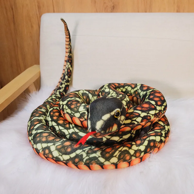 New Simulation Cobra and Python Snake Plush Toys Dolls Soft Animal Stuffed Toy for Kids Children Funny Birthday Christmas Gift
New Simulation Cobra and Python Snake Plush Toys Dolls Soft Animal Stuffed Toy for Kids Children Funny Birthday Christmas Gift