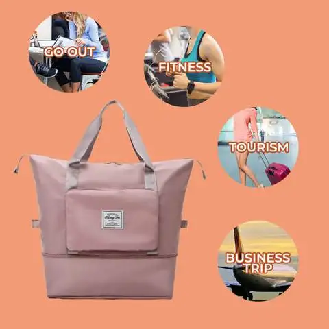 Large capacity folding travel bag Foldable Large Capacity Women Gym Bags Shoulder Bag Women Training Travel Handle Handbag Yoga
Large capacity folding travel bag Foldable Large Capacity Women Gym Bags Shoulder Bag Women Training Travel Handle Handbag Yoga