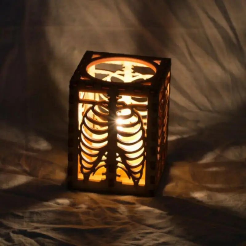Led Halloween Wooden Realistic Skeleton Rib Head Shadow Retro Lamp Shade Indoor Lighting For Party-themed Events Decorations
Led Halloween Wooden Realistic Skeleton Rib Head Shadow Retro Lamp Shade Indoor Lighting For Party-themed Events Decorations