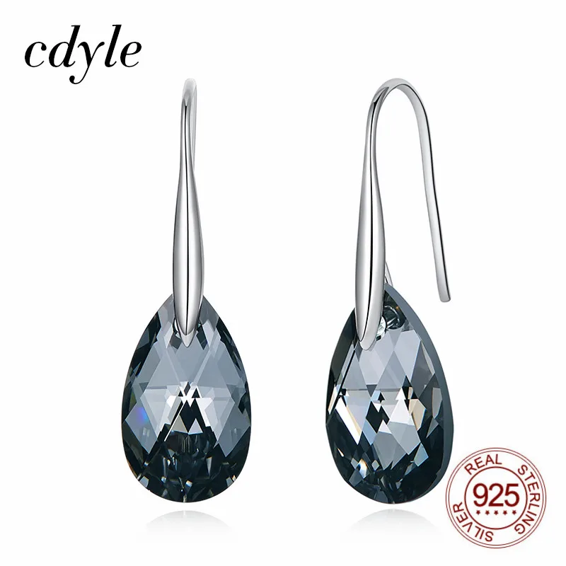 Cdyle New Trendy Luxury 925 Sterling Silver Water Drop Earrings with Shine Austria Crystal for Bridal Wedding Fine Jewelry
Cdyle New Trendy Luxury 925 Sterling Silver Water Drop Earrings with Shine Austria Crystal for Bridal Wedding Fine Jewelry