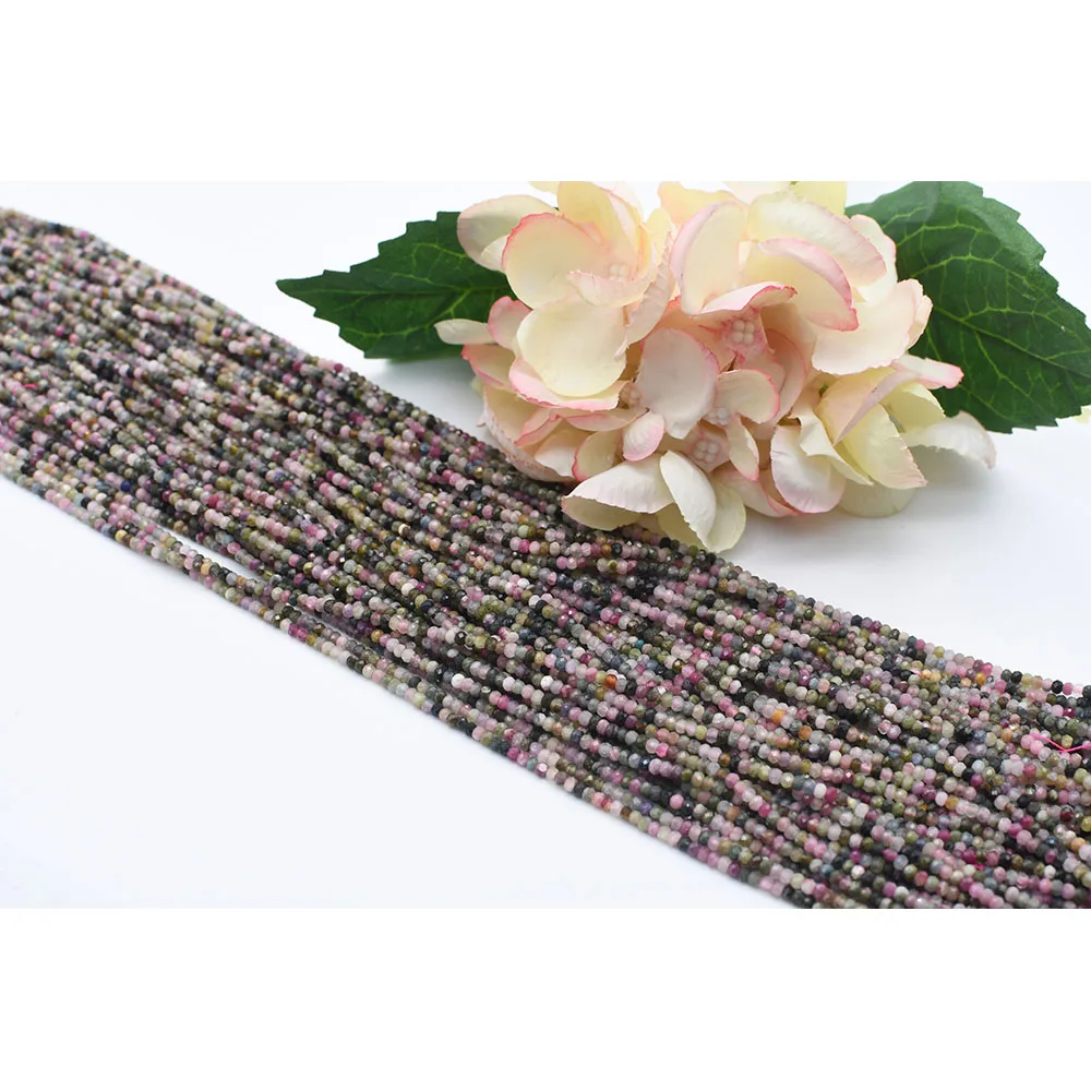 2-3mm Natural Faceted tourmaline Round stone beads For DIY Bracelet Necklace Jewelry Making Strand 15"
2-3mm Natural Faceted tourmaline Round stone beads For DIY Bracelet Necklace Jewelry Making Strand 15"