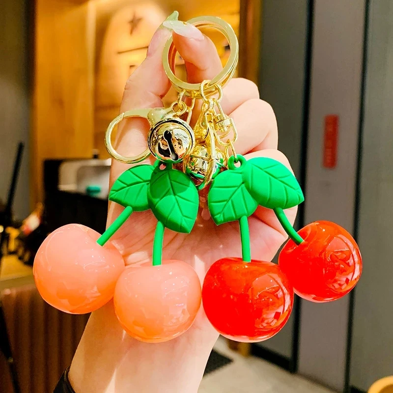 Cartoon Fashion Cherry Keychain Creative Fruit Key Chain Cute Girl Key Ring Chains Car Bag Pendent Charm For Gift K117
Cartoon Fashion Cherry Keychain Creative Fruit Key Chain Cute Girl Key Ring Chains Car Bag Pendent Charm For Gift K117