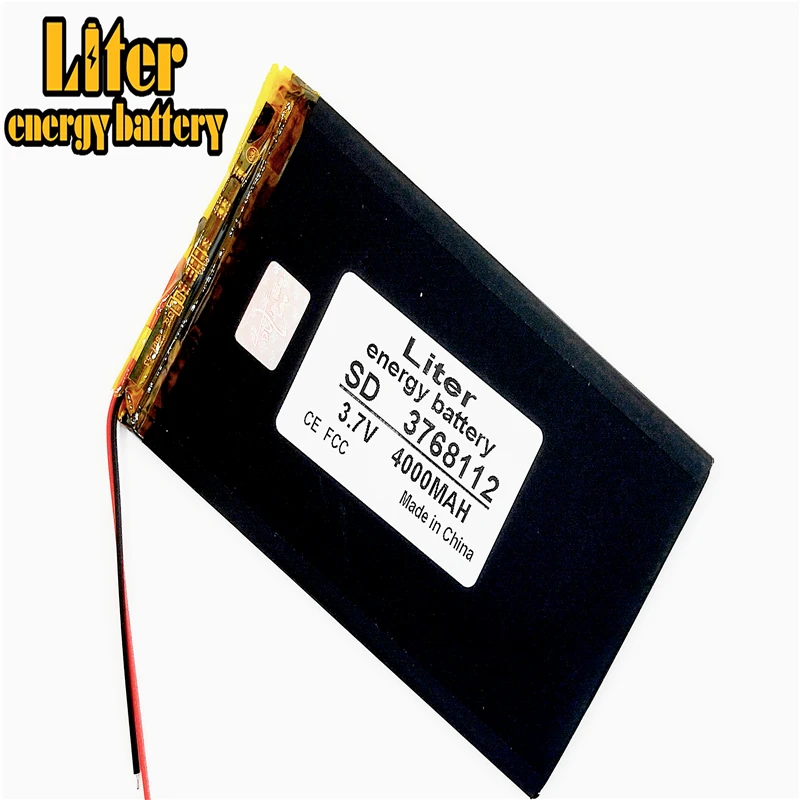 

3.7V 3500mAh 3768112 Polymer Lithium Li-Po Rechargeable Battery For Mp3 MP4 MP5 GPS e-book 9" tablet pc power bank