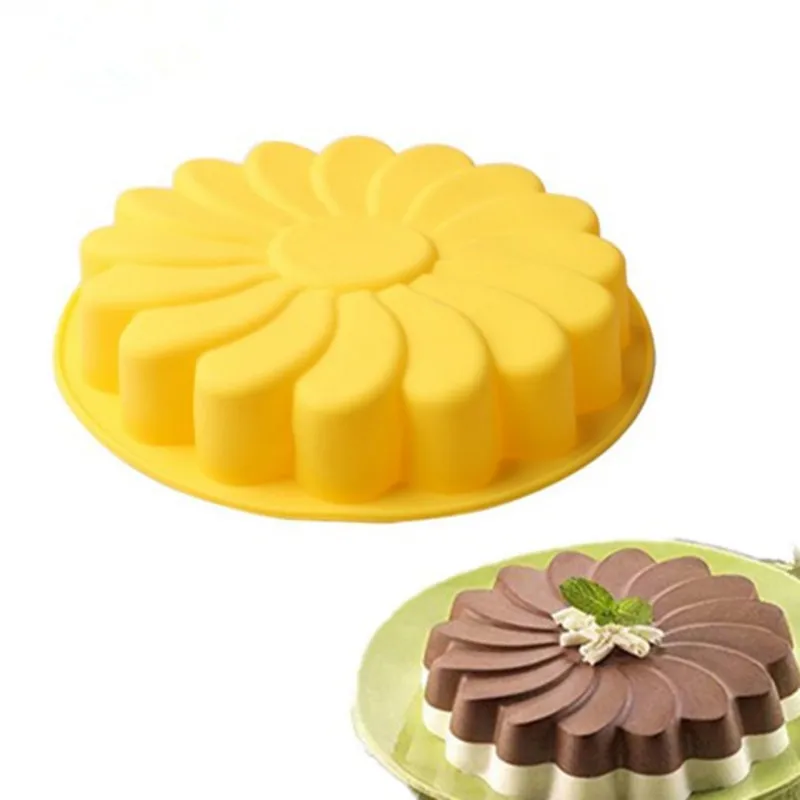 

3D Silicone Cake Molds DIY Sunflower Baking Dish Bakeware Cookie Mould Dessert Pastry Cake Decorating Tool Kitchen Accessories