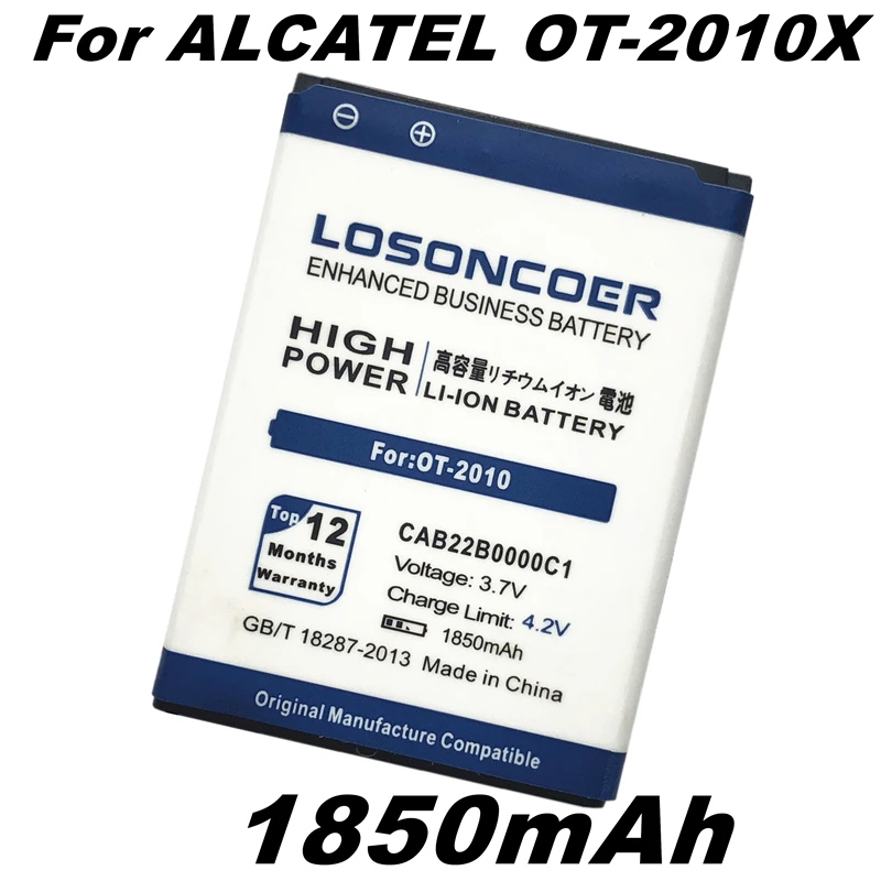 Аккумулятор 1850 мАч CAB22B0000C1 для ALCATEL One Touch 103 103A 105 105A OT-2012D CAB3010010C1 CAB30M0000C1 CAB2170000C1 |