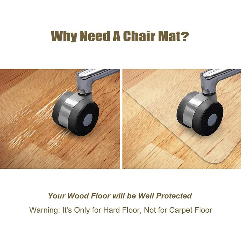 Chair Mat Pvc,Hard Floor Cushion Protection Pad Transparent Rolling Wheelchair Cushion Office Chair Cushion-80X80Cm(31X31 Inch)-
Chair Mat Pvc,Hard Floor Cushion Protection Pad Transparent Rolling Wheelchair Cushion Office Chair Cushion-80X80Cm(31X31 Inch)-