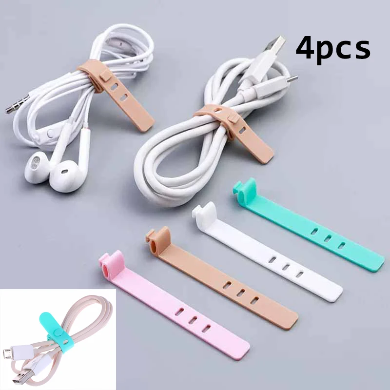 4Pcs Silicone Cable Organizer USB Data Wrap Cord Winder Wire Protector Holder Office Stationary Desk Set Accessories Supplies
4Pcs Silicone Cable Organizer USB Data Wrap Cord Winder Wire Protector Holder Office Stationary Desk Set Accessories Supplies