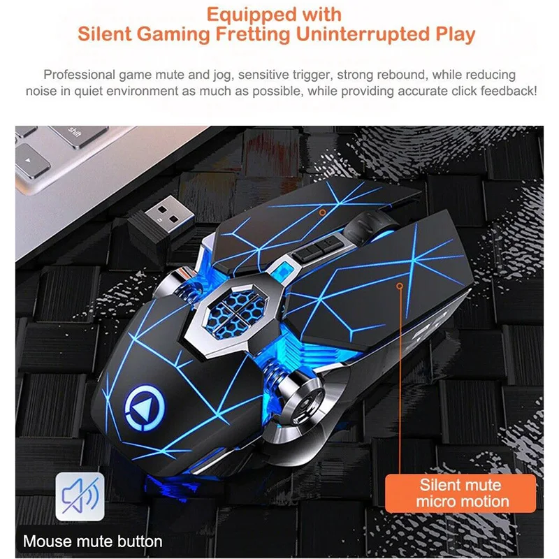 Беспроводная оптическая USB-мышь, игровая мышь, 7 цветов светодиодный светодиодная подсветка, перезаряжаемая, для ПК, DQ-Drop 
Беспроводная оптическая USB-мышь, игровая мышь, 7 цветов светодиодный светодиодная подсветка, перезаряжаемая, для ПК, DQ-Drop