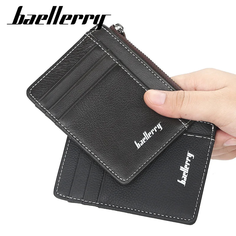 Baellerry мужские кошельки из натуральной кожи брендовый Кошелек для монет маленький