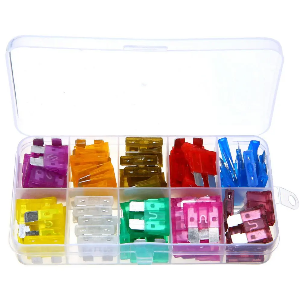 80pcs 12V Standard Blade Car Fuses High Quality Auto Medium Kit 3A~40A Assorted Set + 1pc Puller | Автомобили и мотоциклы