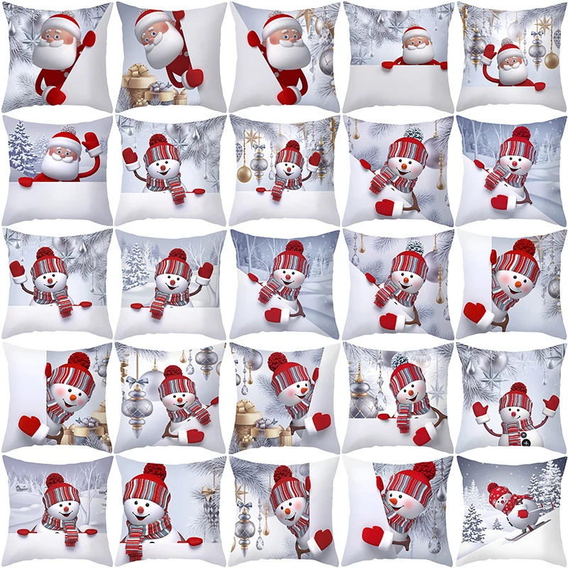 Snowman Christmas Cushion Cover Santa Claus Pillowcase Merry Christmas Decoration for Home 2021 Xmas Gifts Happy New Year 2022
Snowman Christmas Cushion Cover Santa Claus Pillowcase Merry Christmas Decoration for Home 2021 Xmas Gifts Happy New Year 2022