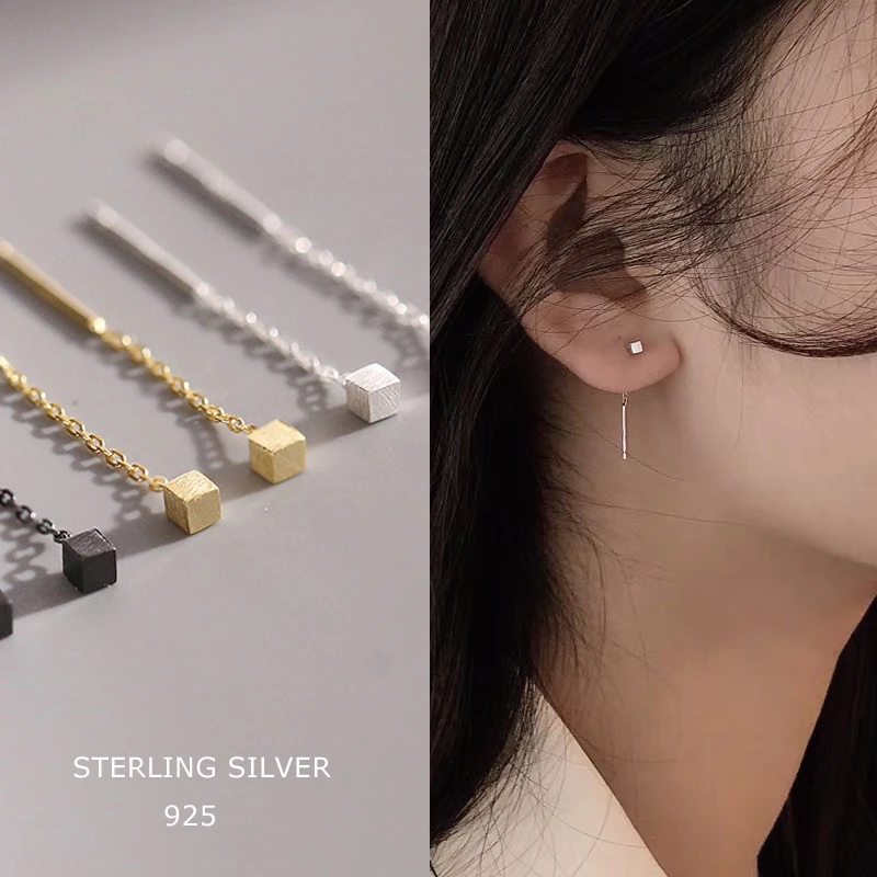 S925 Sterling Silver Earrings for Women Korean Fashion Women Long Dangle Earrings Jewelry Wholesale
S925 Sterling Silver Earrings for Women Korean Fashion Women Long Dangle Earrings Jewelry Wholesale