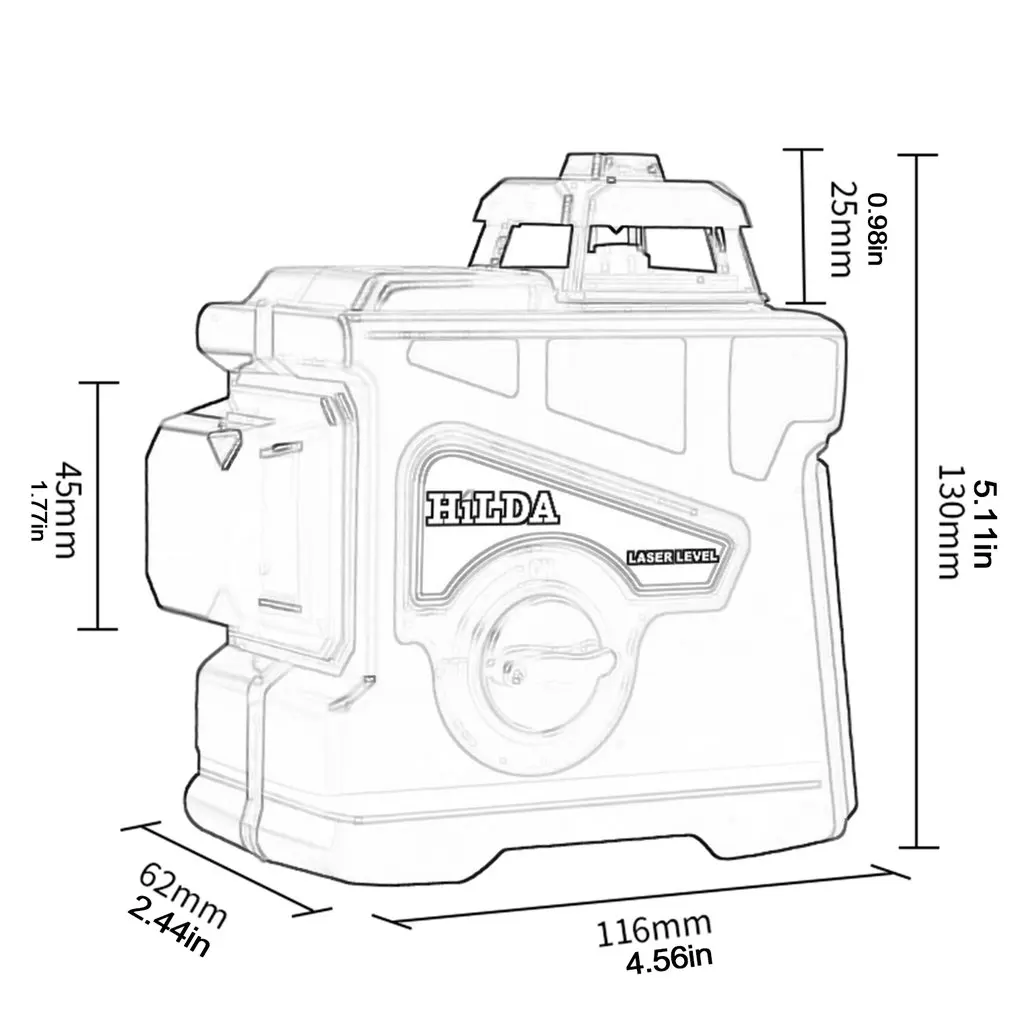 LS055 Infrared Level Self-Leveling 360 Horizontal And Vertical 12-line Automatic Wire-playing Line Meter
LS055 Infrared Level Self-Leveling 360 Horizontal And Vertical 12-line Automatic Wire-playing Line Meter