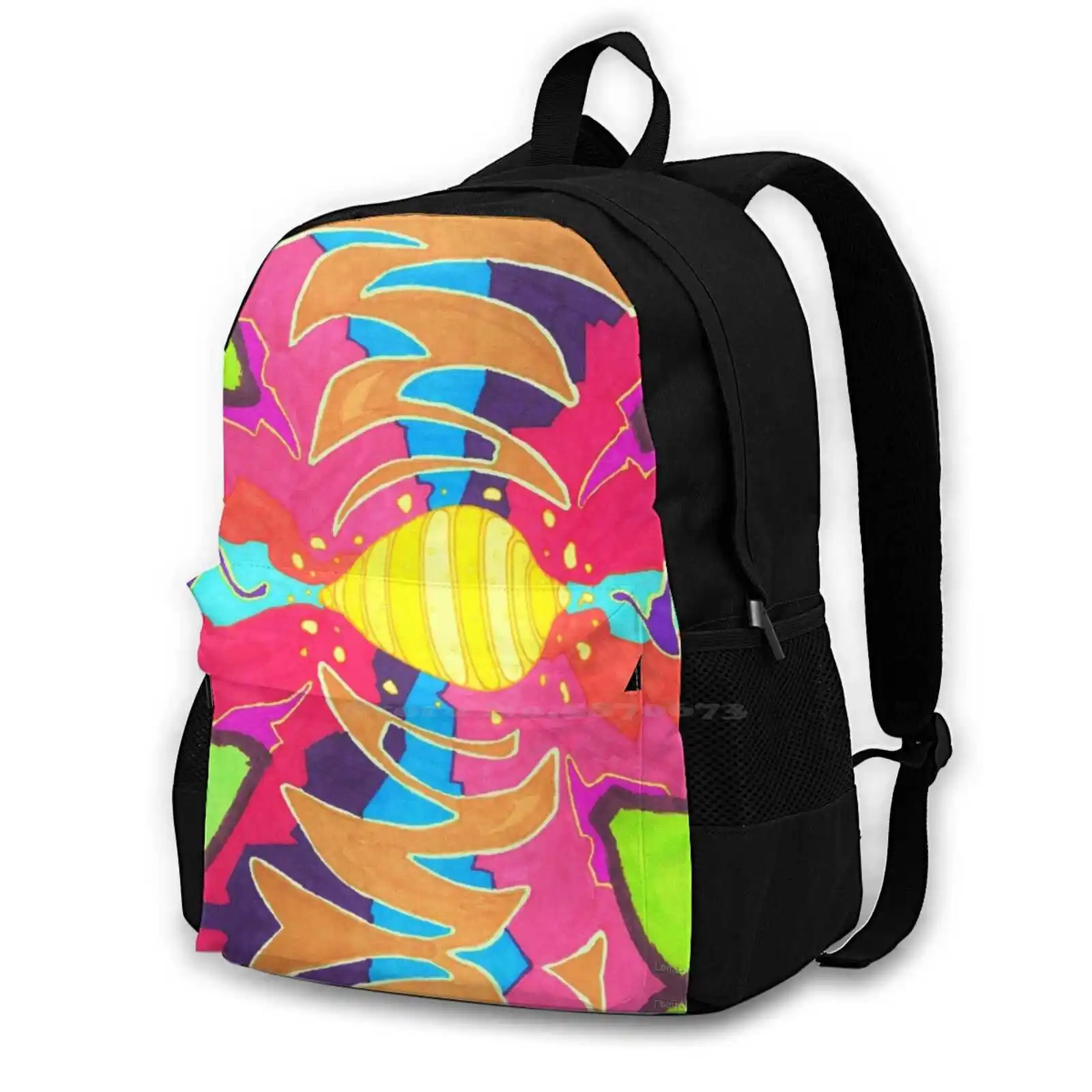 

Lemon Iii 3D Print Design Backpack Casual Bag Lemon Colourful Abstract