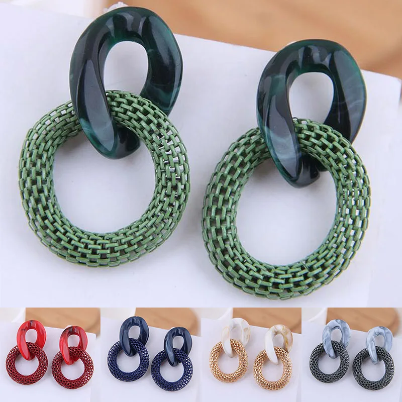 Crystal Earrings Acrylic chain Women Bohemian Jewelry 5 Colors Big Flower 1Pair Drop Earring Long Exquesite Vintage Boho
Crystal Earrings Acrylic chain Women Bohemian Jewelry 5 Colors Big Flower 1Pair Drop Earring Long Exquesite Vintage Boho