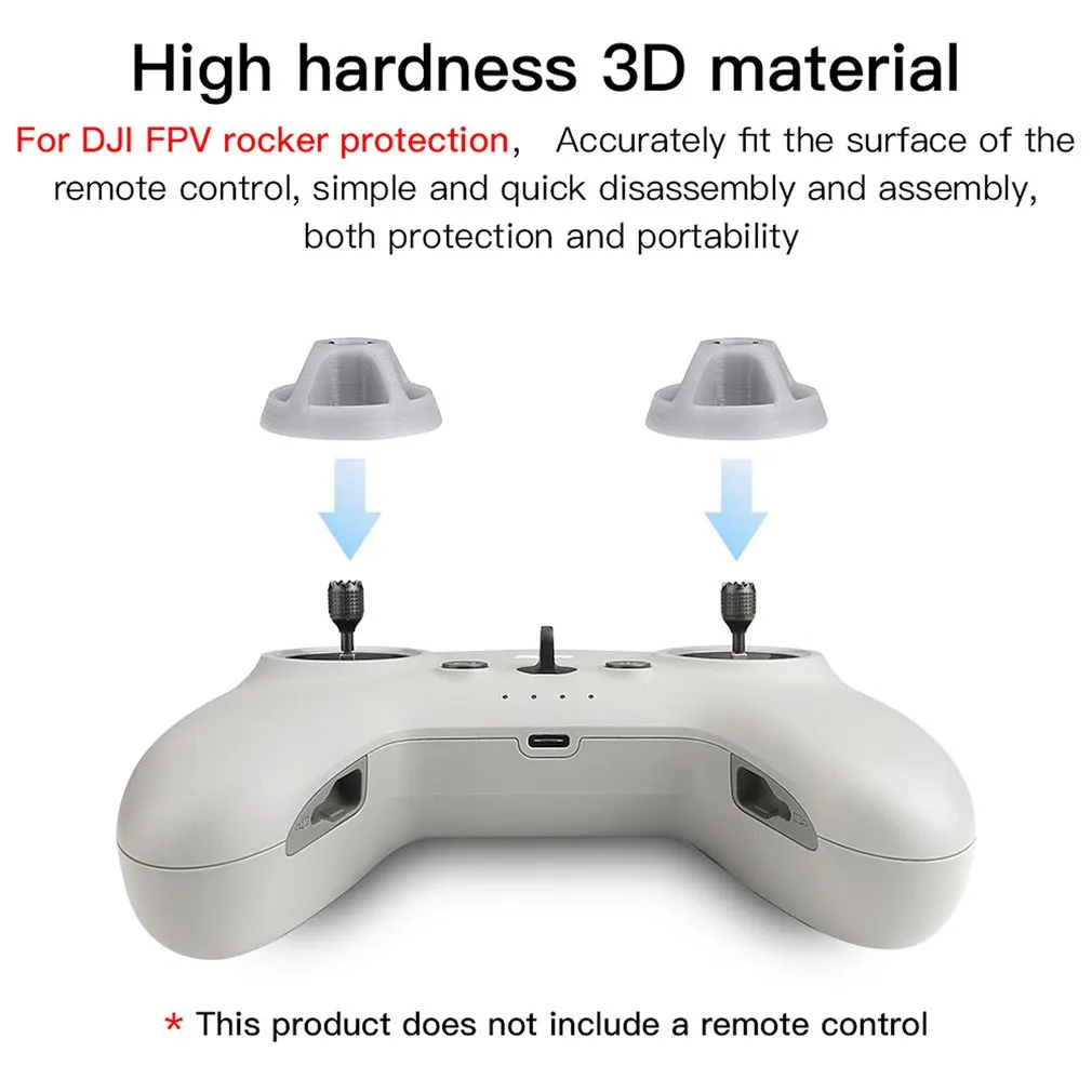 2pcs remote control Thumb rocker Protector joystick protective cover Anti-collision cap for DJI FPV Drone Accessories
2pcs remote control Thumb rocker Protector joystick protective cover Anti-collision cap for DJI FPV Drone Accessories