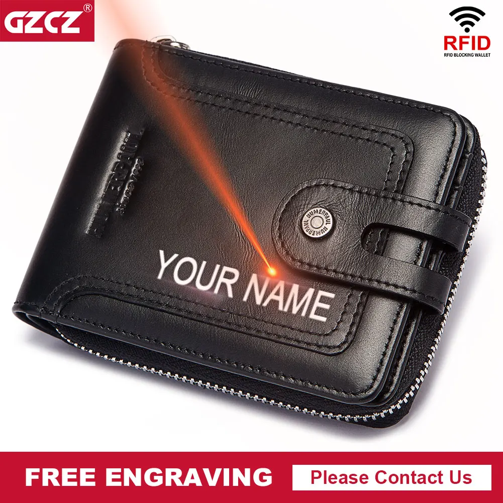 Genuine Leather RFID Vintage Men Wallet With Coin Pocket Short Wallets Small Zipper Walet With Card Holders Man Carteiras
Genuine Leather RFID Vintage Men Wallet With Coin Pocket Short Wallets Small Zipper Walet With Card Holders Man Carteiras