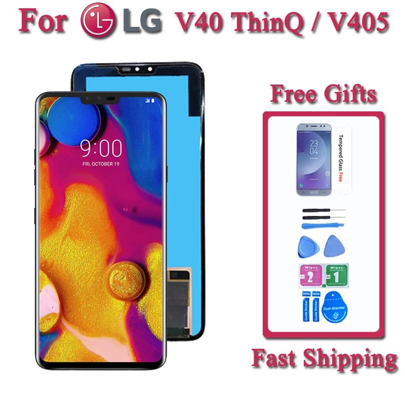 Screen For LG V40 ThinQ V405 LCD Touch Digitizer Assembly For LM-V409N Display Replacement Assembly Phone Part Repairment
Screen For LG V40 ThinQ V405 LCD Touch Digitizer Assembly For LM-V409N Display Replacement Assembly Phone Part Repairment
