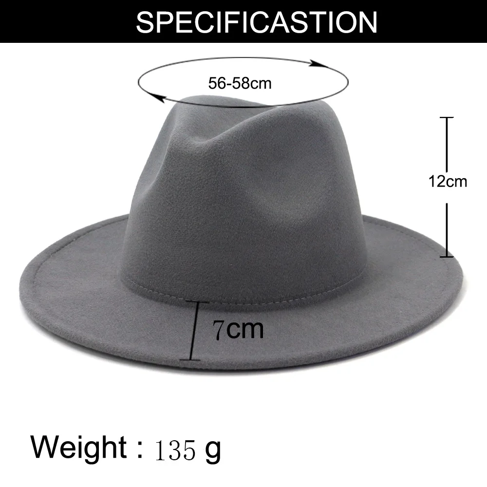 Unisex Outer Grey Inner Pink Patchwork Wool Felt Jazz Fedora Hats with Thin Belt Buckle Men Women Wide Brim Panama Trilby Cap
Unisex Outer Grey Inner Pink Patchwork Wool Felt Jazz Fedora Hats with Thin Belt Buckle Men Women Wide Brim Panama Trilby Cap