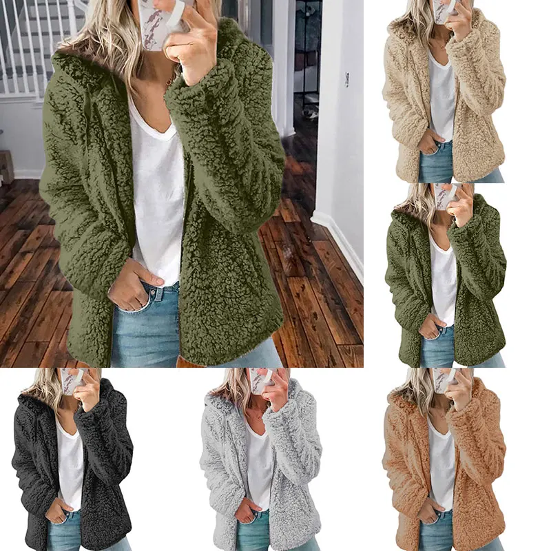 Coats Hoodie Solid Overcoat Long Sleeve Warm Sweatshirt Outwear Jackets Hooded Woolen Fleece Autumn And Winter Jacket Casual
Coats Hoodie Solid Overcoat Long Sleeve Warm Sweatshirt Outwear Jackets Hooded Woolen Fleece Autumn And Winter Jacket Casual