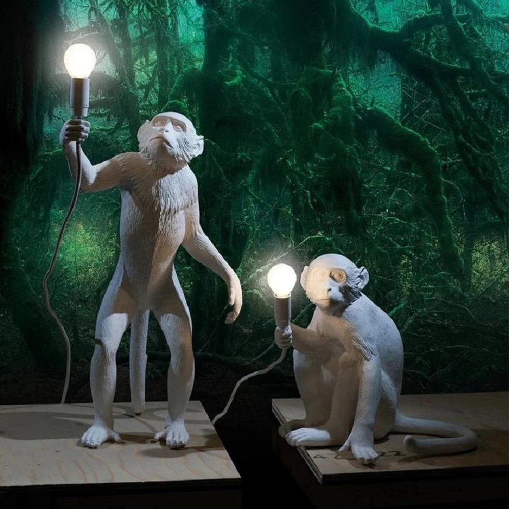 Vintage Resin Monkey Lamp LED Table Lamp Modern Decor Table Lights for Living Room E27 Loft Indoor Home Decor Desk Lamp Lighting
Vintage Resin Monkey Lamp LED Table Lamp Modern Decor Table Lights for Living Room E27 Loft Indoor Home Decor Desk Lamp Lighting