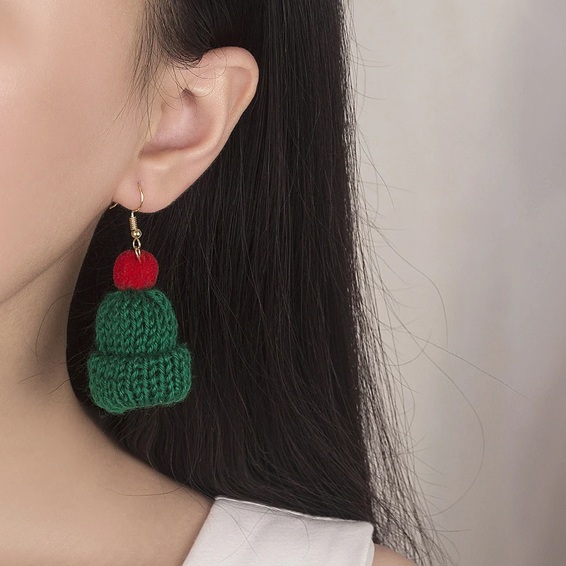 Korean Handmade Colorful Cute Plush Hairball Winter Christmas Hat Dangle Earrings Funny Party Girl Jewelry
Korean Handmade Colorful Cute Plush Hairball Winter Christmas Hat Dangle Earrings Funny Party Girl Jewelry