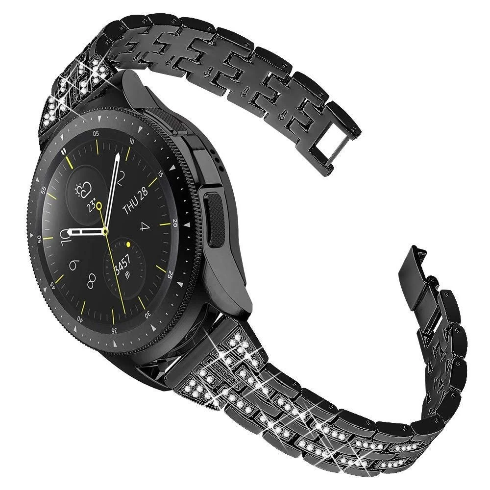 Five Beads With Rhinestones Stainless Steel Strap For Samsung Galaxy Watch3 45mm/ 41mm / Watch Active 2/ Watch 42mm /46mm
Five Beads With Rhinestones Stainless Steel Strap For Samsung Galaxy Watch3 45mm/ 41mm / Watch Active 2/ Watch 42mm /46mm