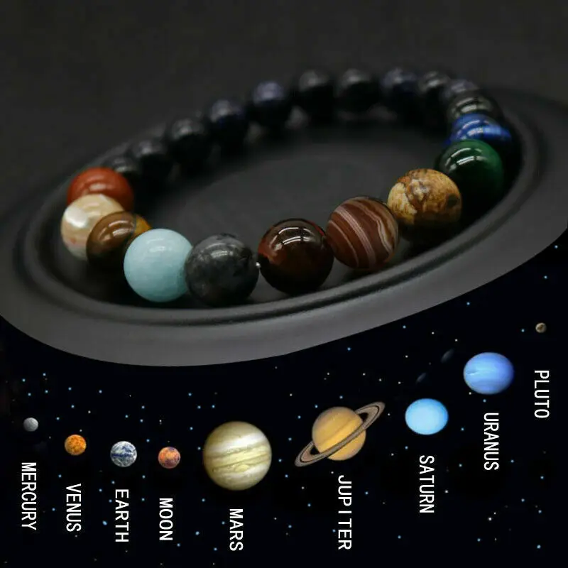 Eight Planets Bead Bracelet Men Natural Stone Universe Chakra Solar Bracelet Gift Fashion Bracelets 
Eight Planets Bead Bracelet Men Natural Stone Universe Chakra Solar Bracelet Gift Fashion Bracelets