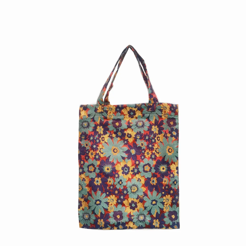 No. HTJ-05 high-capacity portable single-shoulder bag canvas bag with flower pattern for women shopping bag and for students
No. HTJ-05 high-capacity portable single-shoulder bag canvas bag with flower pattern for women shopping bag and for students