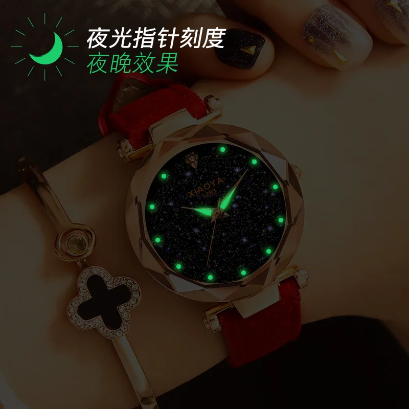 Nice Ladies Watch PopCasual Fashion Quartz Watch Starry Sky Multicolor Leather Wristwatch Simple Designer Women Clock Orologio
Nice Ladies Watch PopCasual Fashion Quartz Watch Starry Sky Multicolor Leather Wristwatch Simple Designer Women Clock Orologio