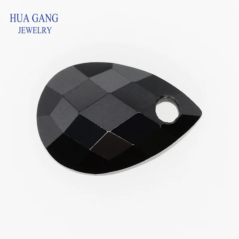 4x6~13x18mm Pear Shape BlackLoose CZ Stone Double Checker Board Synthetic Gems Cubic Zirconia With Hole For Jewelry
4x6~13x18mm Pear Shape BlackLoose CZ Stone Double Checker Board Synthetic Gems Cubic Zirconia With Hole For Jewelry