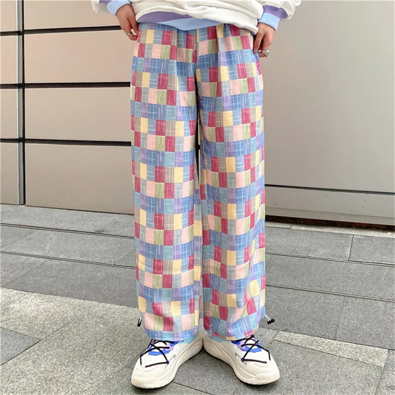 Harajuku Y2K Pants Women Wide Leg High Waist Trousers Vintage 90s Streetwear Casual Loose Oversize Female Sweet Plaid Pants New
Harajuku Y2K Pants Women Wide Leg High Waist Trousers Vintage 90s Streetwear Casual Loose Oversize Female Sweet Plaid Pants New