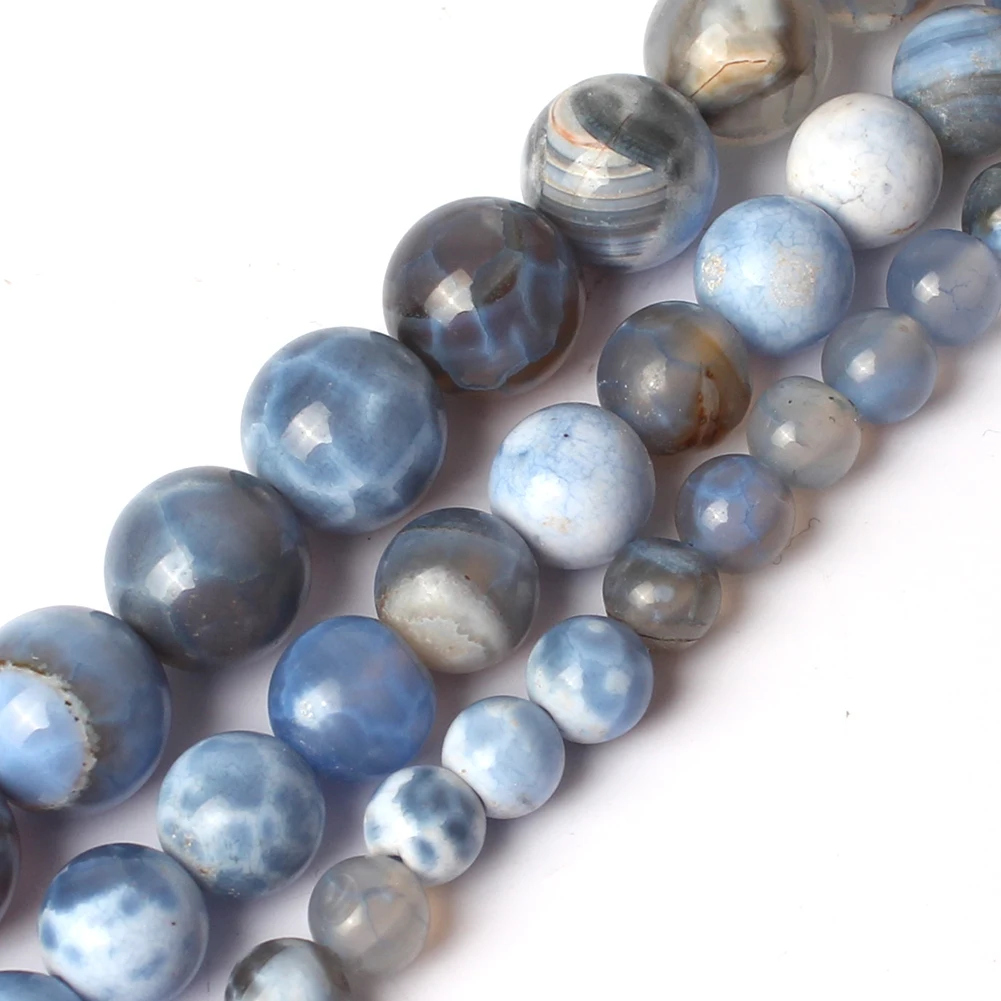 6 8 10mm Round Bead Blue Craceked Fire Agates Stone Beads For DIY Necklace Bracelets Jewelry Making 15"
6 8 10mm Round Bead Blue Craceked Fire Agates Stone Beads For DIY Necklace Bracelets Jewelry Making 15"