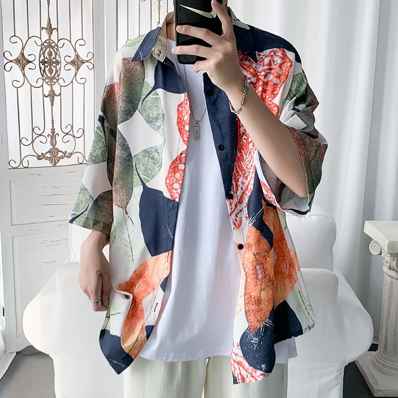 Летняя Свободная рубашка размера плюс с коротким рукавом, модная индивидуальная Повседневная рубашка с граффити, Мужская Уличная пляжная р...
Летняя Свободная рубашка размера плюс с коротким рукавом, модная индивидуальная Повседневная рубашка с граффити, Мужская Уличная пляжная р...