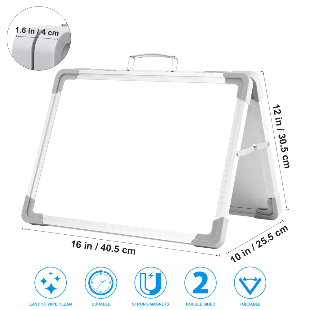 STOBOK Dry Erase Board Double Sided Magnetic Whiteboard Portable Easy Carry Dry Erase Whiteboard with Markers & Magnets & Board
STOBOK Dry Erase Board Double Sided Magnetic Whiteboard Portable Easy Carry Dry Erase Whiteboard with Markers & Magnets & Board