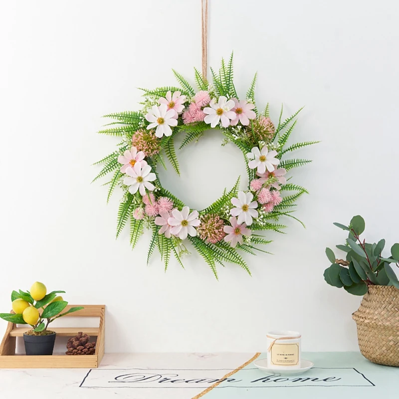 Artificial Daisy Dandelion Wreath for Front Door Window Wedding Spring Summer Outdoor Indoor Home Decor 
Artificial Daisy Dandelion Wreath for Front Door Window Wedding Spring Summer Outdoor Indoor Home Decor