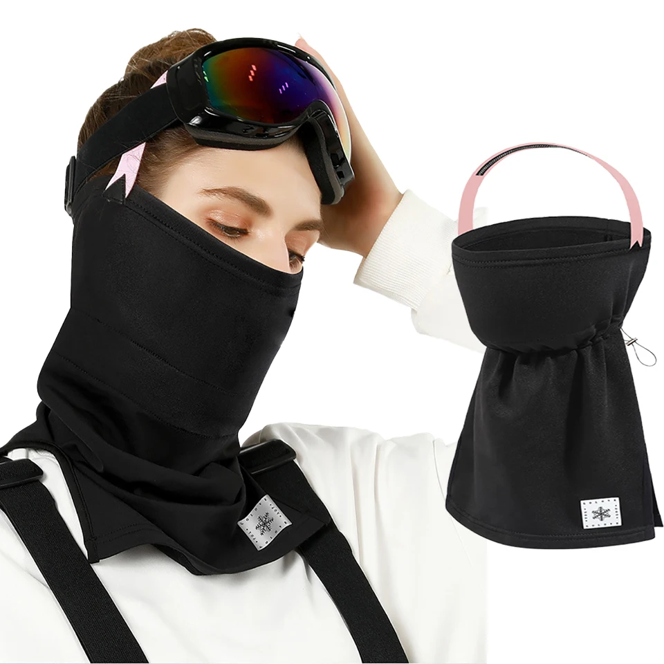 

1PCS Warm Riding Outdoor Mountaineering Facial Neck Warmth Mask Half Mask Scarf Thickening Men And Women Running Ski Thickening