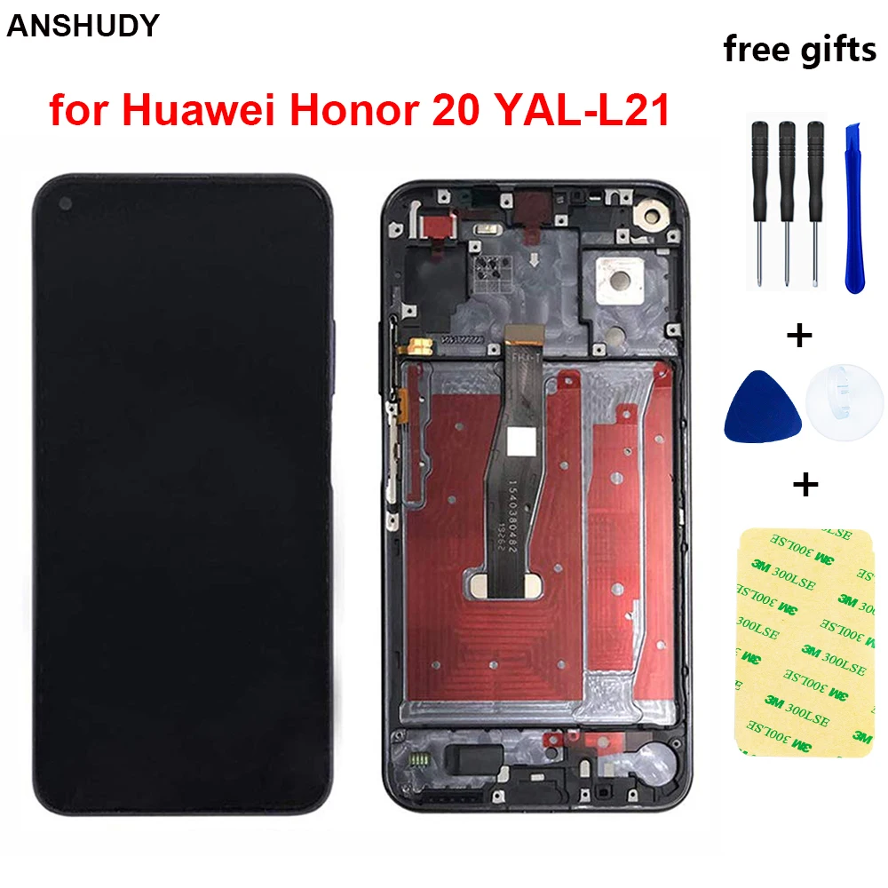 6 26 ''для huawei Honor 20 YAL L21 ЖК сенсорный экран дигитайзер Замена для дисплей с