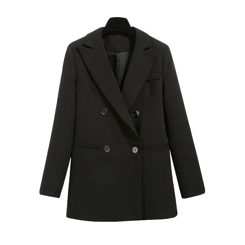 High Quality Fashion Autumn Winter Notched Double Breasted Jacket Korean Loose Casual Black Women Blazers Jackets Work Wear Coat
High Quality Fashion Autumn Winter Notched Double Breasted Jacket Korean Loose Casual Black Women Blazers Jackets Work Wear Coat