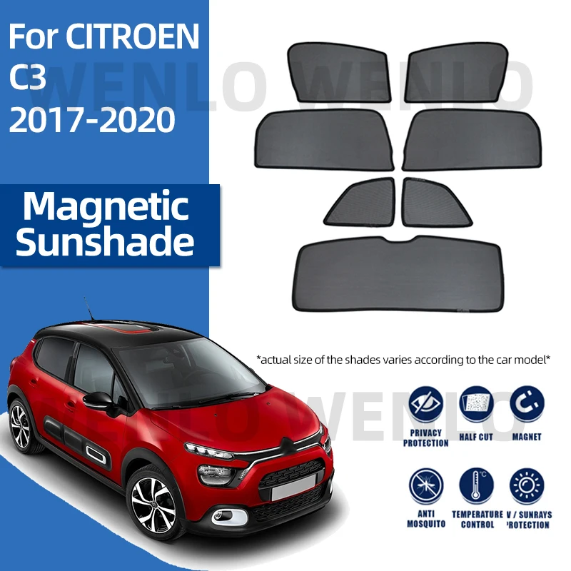 For CITROEN C3 2016-2021 Car Sunshade Magnetic Mesh Front Window Cover Windshield Curtain Glass Sun Visor Windscreen Shade Net
For CITROEN C3 2016-2021 Car Sunshade Magnetic Mesh Front Window Cover Windshield Curtain Glass Sun Visor Windscreen Shade Net