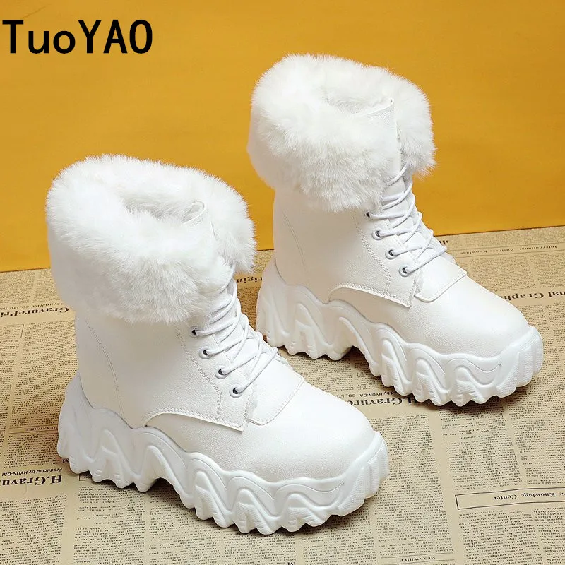 New Women Winter Fur Snow Boots PU Leather Warm Plush Ankle Boots Female High Platform Sneakers Woman Chunky White Short Booties
New Women Winter Fur Snow Boots PU Leather Warm Plush Ankle Boots Female High Platform Sneakers Woman Chunky White Short Booties