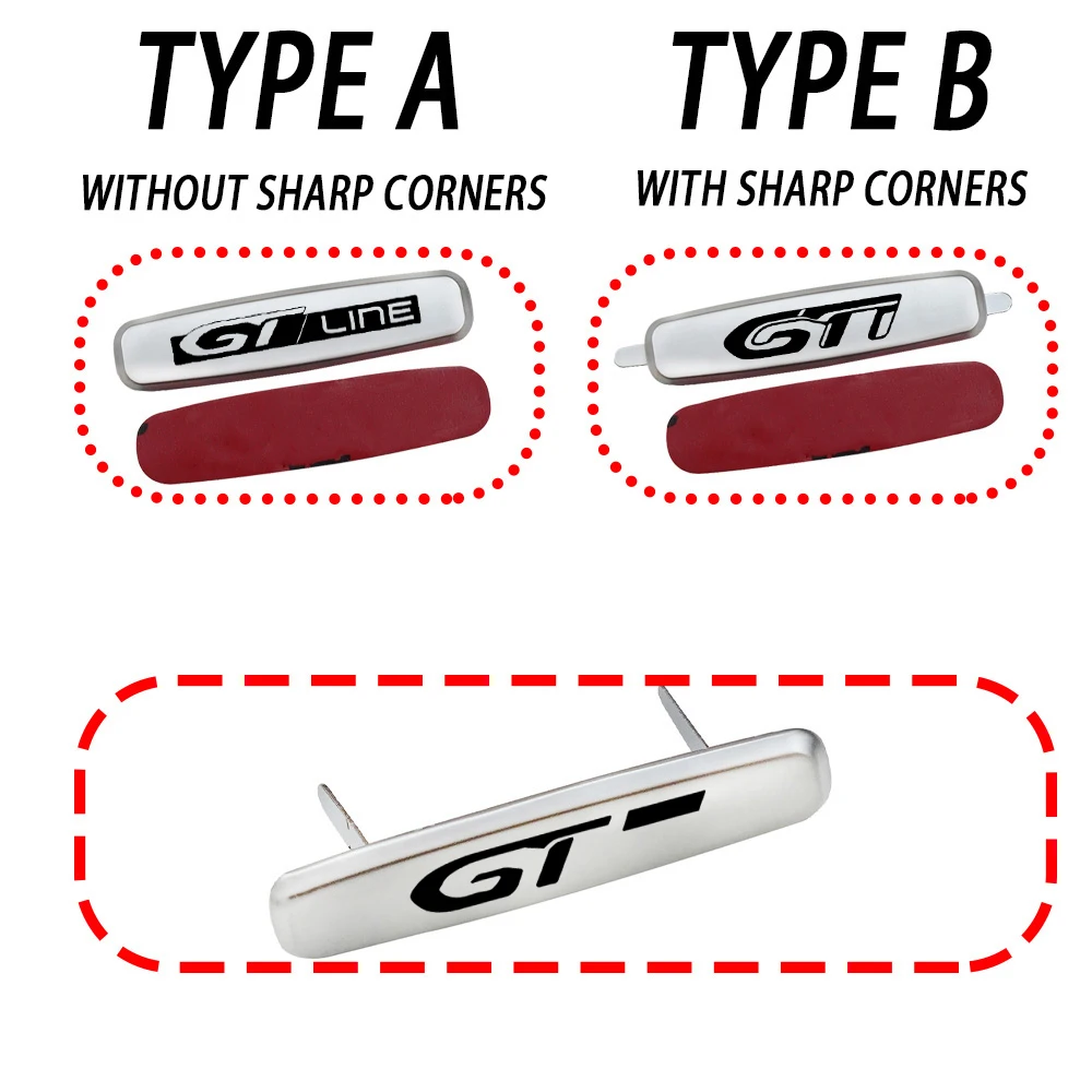 Эмблема для тюнинга сиденья Peugeot GT line GTI Sport 106 206 306 406 408 3008 2008 4008 307 207 Металлическая