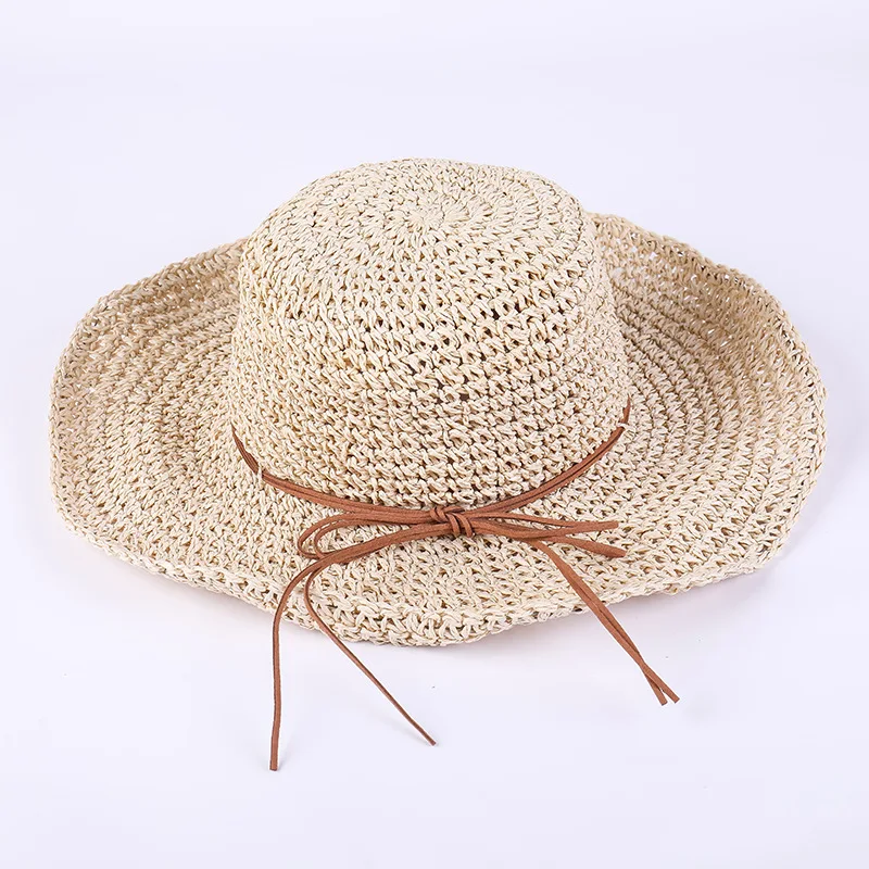 

COKK летние шляпы для женщин с большими полями ручной работы соломенная шляпа от солнца Женская Складная Солнцезащитная пляжная шапка Новинка